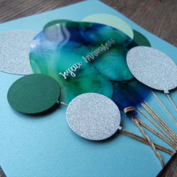 Carte anniversaire "Envolée de ballons" – Image 2