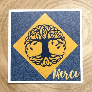 Carte de remerciement "Arbre"